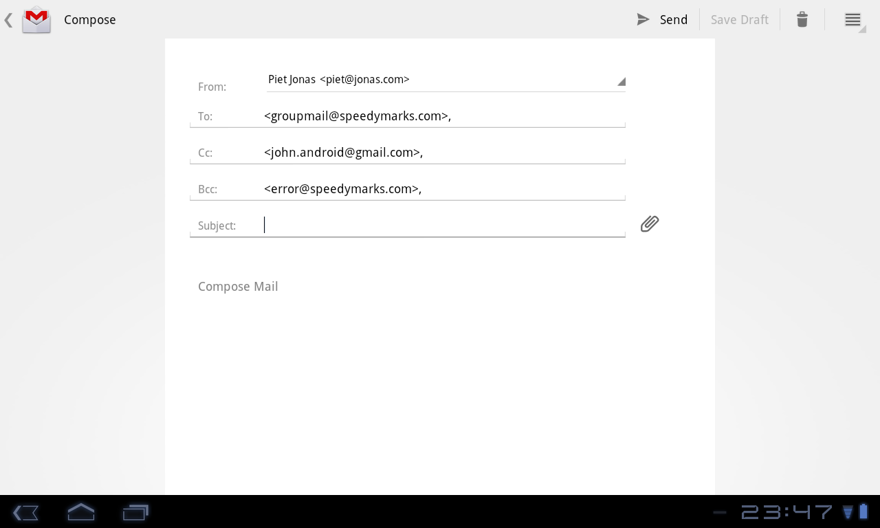   Group Mail Free – Capture d'écran 