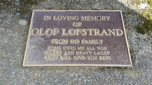 Olof Lofstrand Memorial Plaque