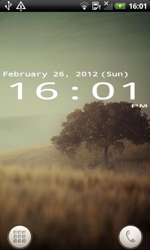 Mono Clock Widget Screen 2