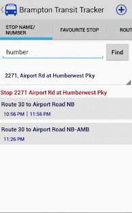 Brampton Transit Tracker Screenshots 0