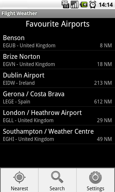 Flight Weather Screen 2