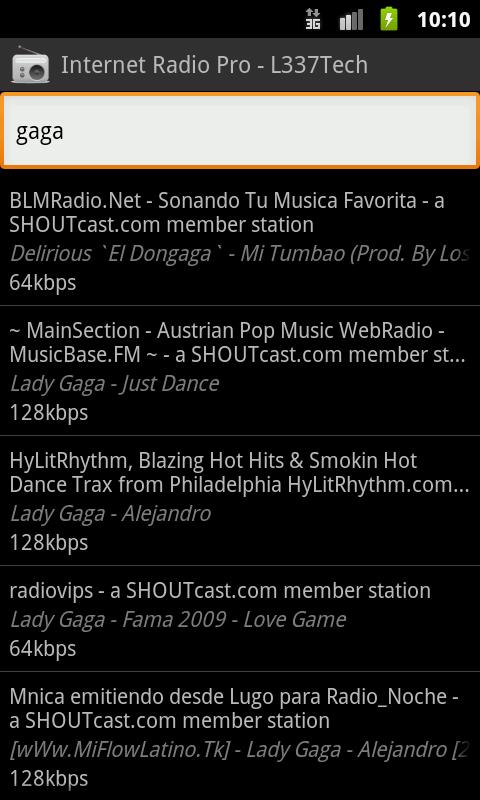Internet Radio Pro - L337Tech Screen 2