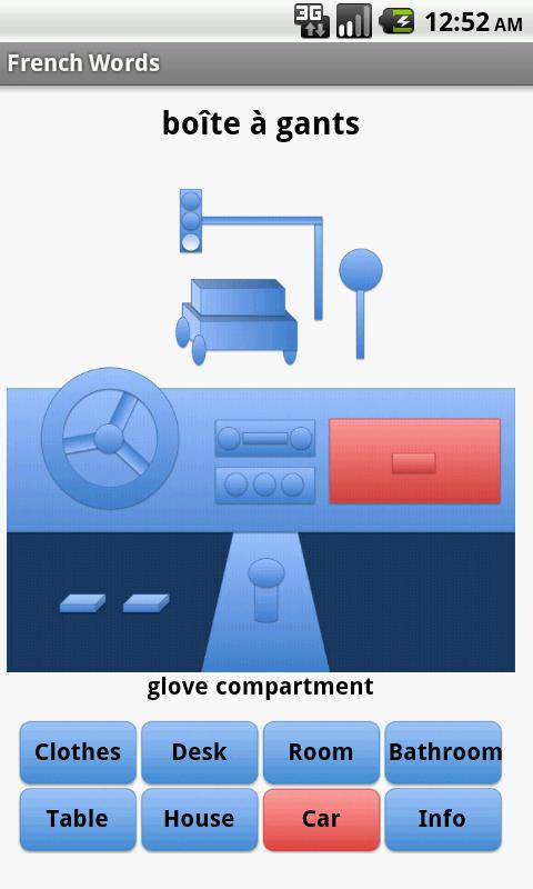 French Words Screen 2