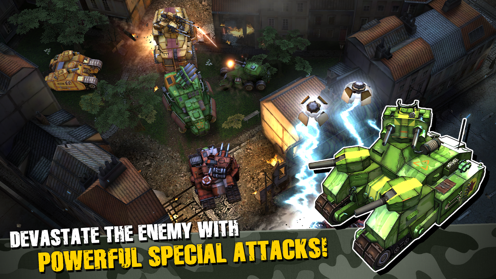  Base Busters per Android e iOS   domina la guerra con la tua squadra di tank!