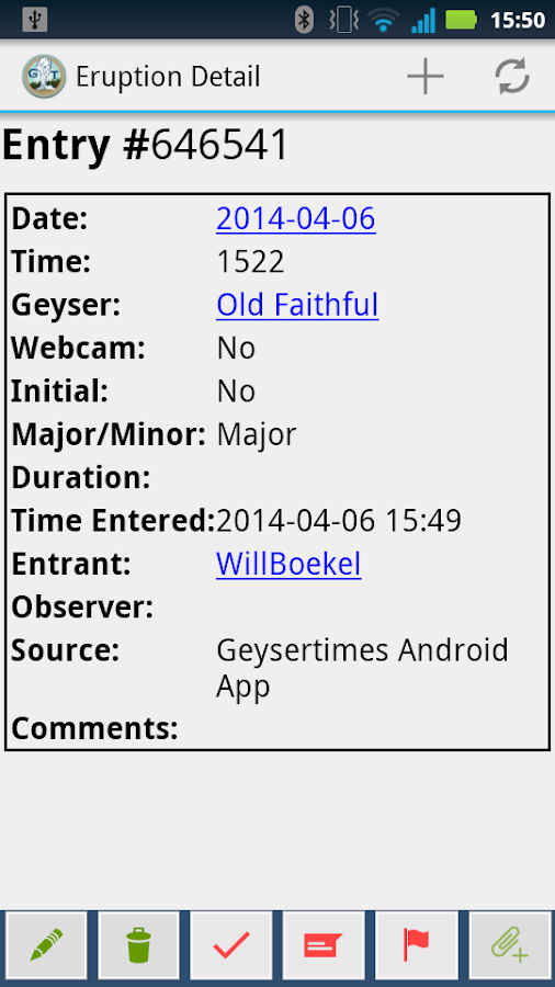 Geyser Times Android Apps on Google Play