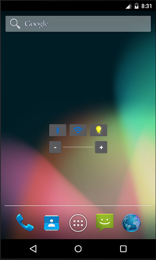 Widget BT Wifi SND FlashLight