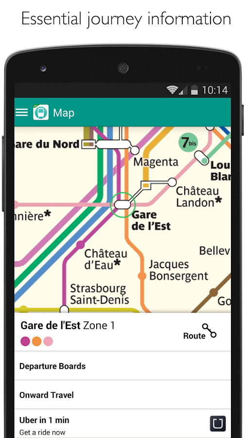 Paris Metro Map and Planner- screenshot