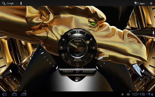 【免費娛樂App】clock widget Golden Dragon-APP點子