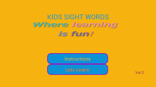 KIDS SIGHT WORDS Vol.2