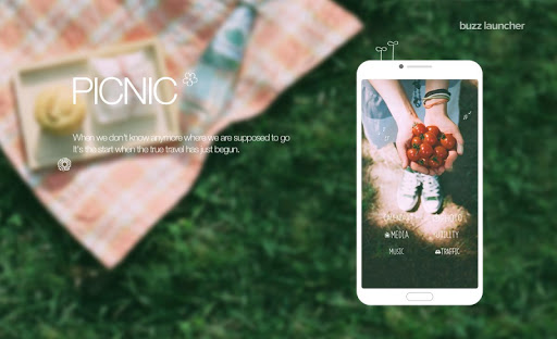 Picnic Buzz Launcher Theme