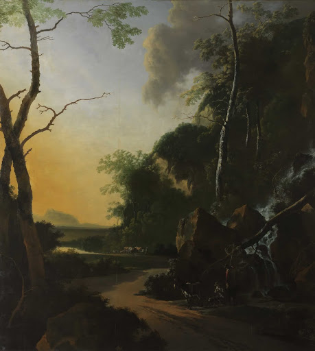 Italianate Landscape with Crab Fishers