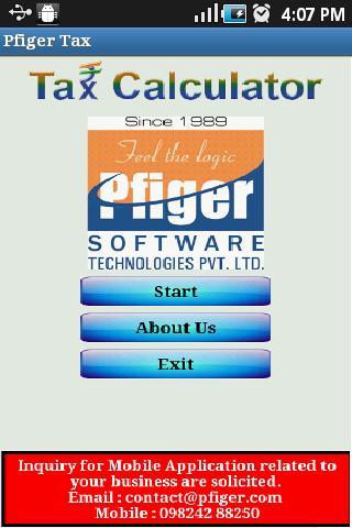 Tax Calculator By Pfiger