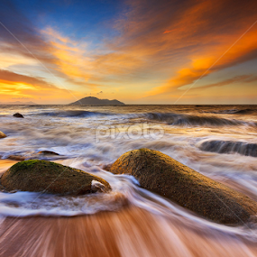 Waves of Borneo by Bobby Bong - Landscapes Beaches