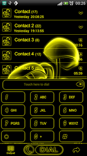 How to mod Yellow Neon GO contacts theme 1.0 apk for laptop