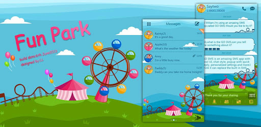 GO SMS Pro Fun park ThemeEX -  apk apps