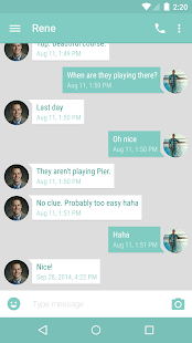 EvolveSMS Theme - L Hangouts - screenshot thumbnail