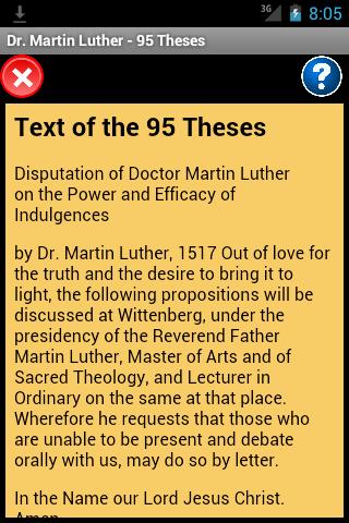 Martin Luther 95 Theses Reader