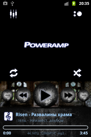 Dark grunge PowerAmp skin