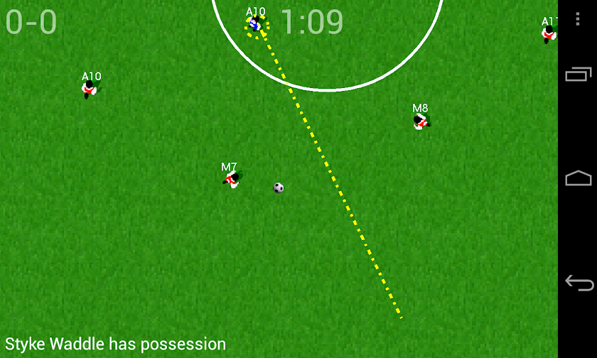 Soccer for Android Screen 2