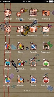Cute Painting Handwrite Theme Screenshots 4