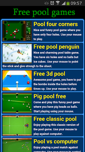Free Pool Games