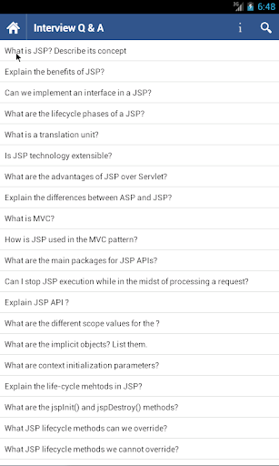 【免費生產應用App】JSP Interview Q and A - NoAds-APP點子