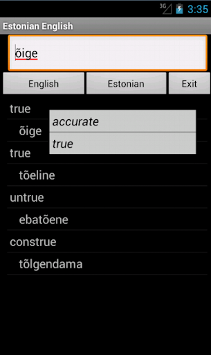 English Estonian Dictionary