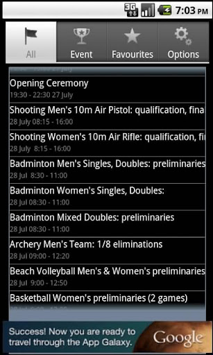 Winter Games Calendar 2014