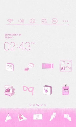 Pink Monami Dodol Theme