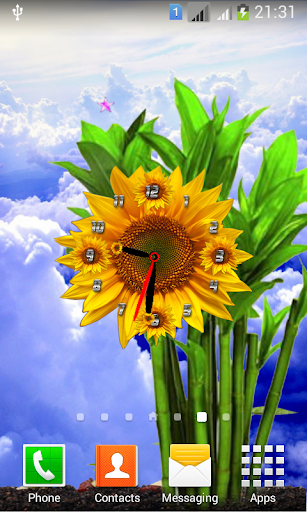 Sunflower Clock