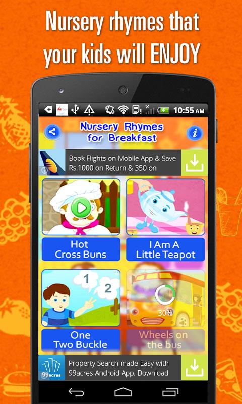 Nursery Rhymes For Breakfast Screen 2