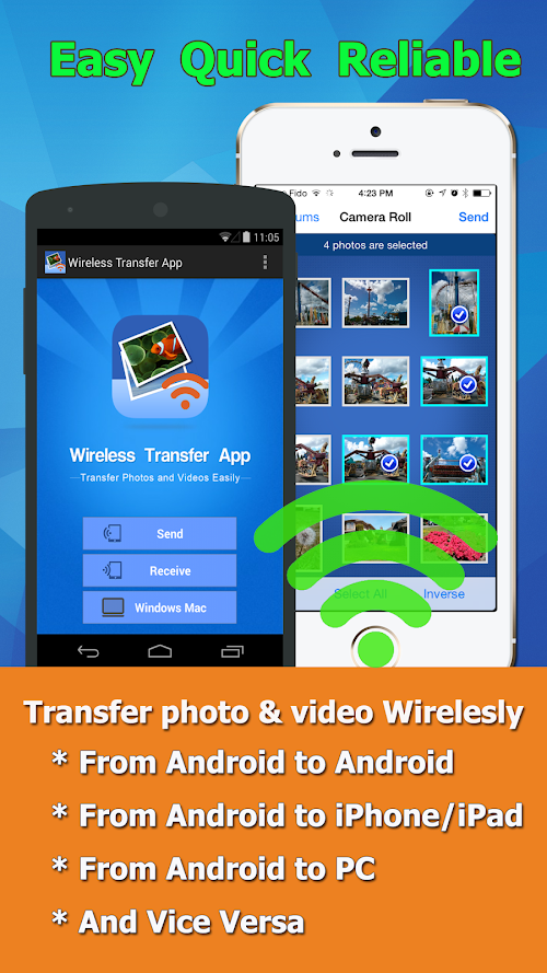 Android application Wireless Transfer App screenshort