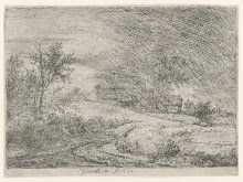 Landschap met een boerderij
