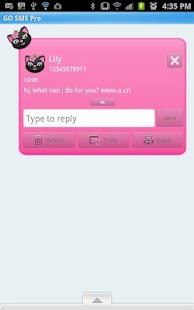 Lastest GO SMS - Kitty Flower Cat APK