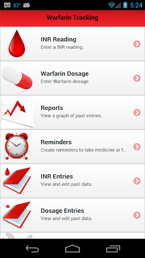 Warfarin INR Tracking