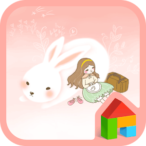 Travel with rabbit Dodol Theme.apk 4.1