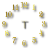 Tiny Gold Clock Widget