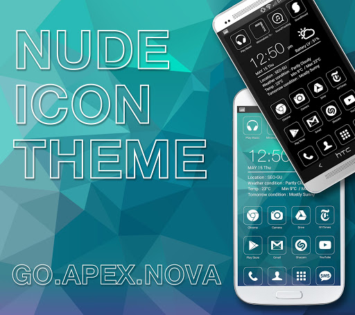 NUDE ICON 테마 GO APEX NOVA