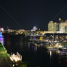 Calmness by Christopher Imperial - City,  Street & Park Night
