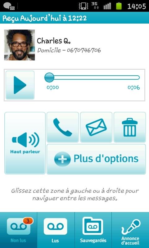 Messagerie vocale visuelle Screen 2