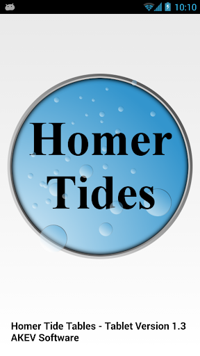 Homer Tide Tables Tablet