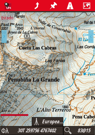 Mapa de Las Ubiñas Screen 1
