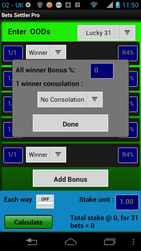 Bets Settler Pro Screen 2