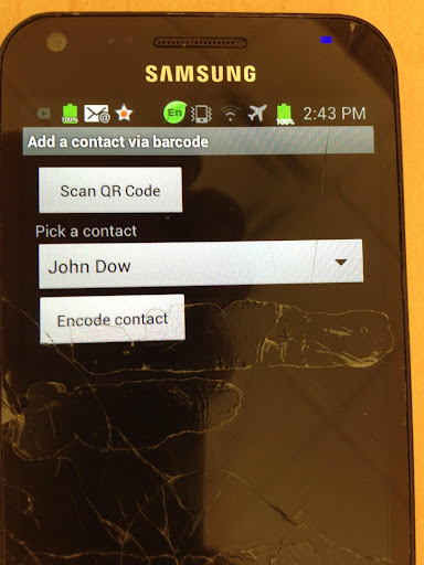 Add Contacts via Barcode