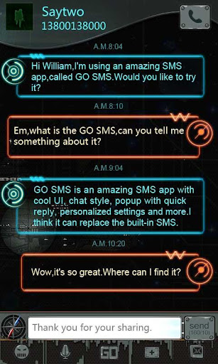 GOSMS Pro Future Wars Theme APK v1.1