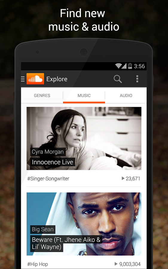 تطبيقات أندورويد مختارة SoundCloud - Music & Audio للإستماع للأغانى أون لاين بدون تحميلها MS8sEo4U51_Be6cXvjfIG2O_2gFTJPbwmMtQQfYkf5cNZJEs2WHJR_U3gzfSB7KsUA=h900-rw