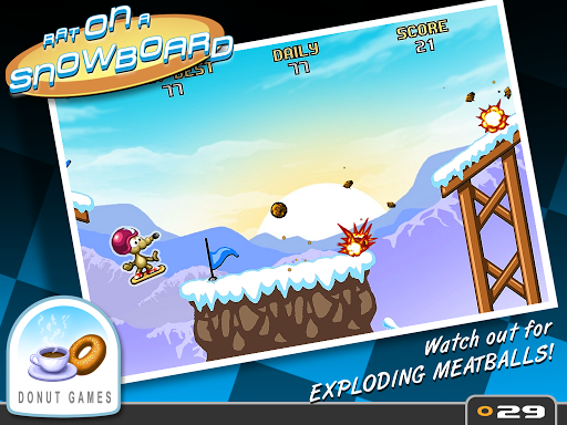 【免費動作App】Rat On A Snowboard-APP點子