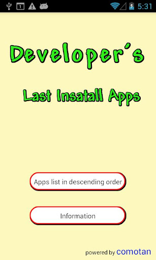 LastInstallApps for developers