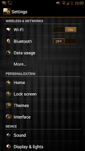 Luxurious Gold CM11 AOKP Theme - screenshot thumbnail