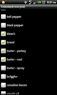 Yolanda's Grocery List Screenshots 2